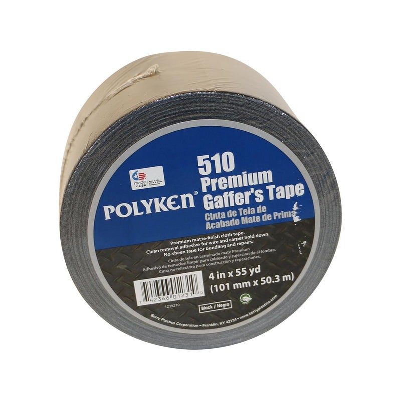 Polyken 510/BLK225 510 Premium Grade Gaffers Tape: 2" x 75 ft. - Image 2